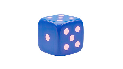 Blue Dice with Pink Dots