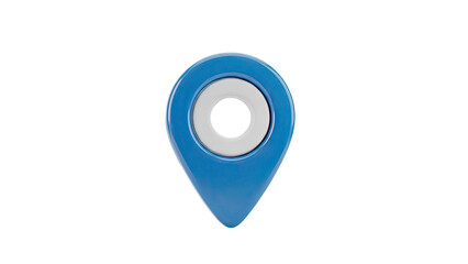 Blue GPS Map Pin Icon