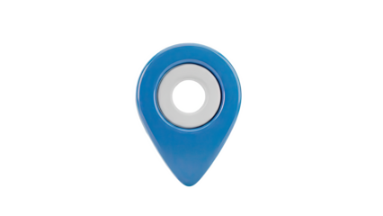 Blue GPS Map Pin Icon