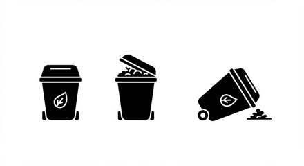 vector trash can icon