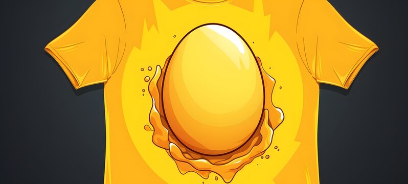 egg vector illustration t-shirt design ,generative AI - Powered by Adobe