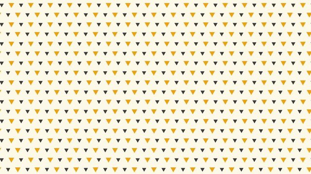 Geometric Triangle Pattern Seamless Background Yellow Black Minimalist Abstract Motion Graphic