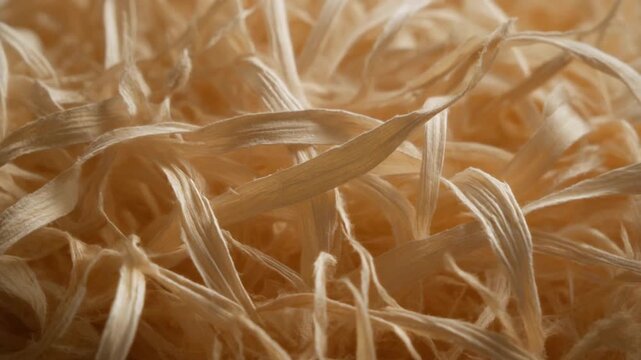 Close-up of dry beige straw or hay.
