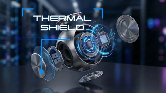 Futuristic 3D Tech HUD Callout Title