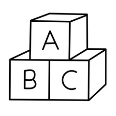 Childhood icon vector