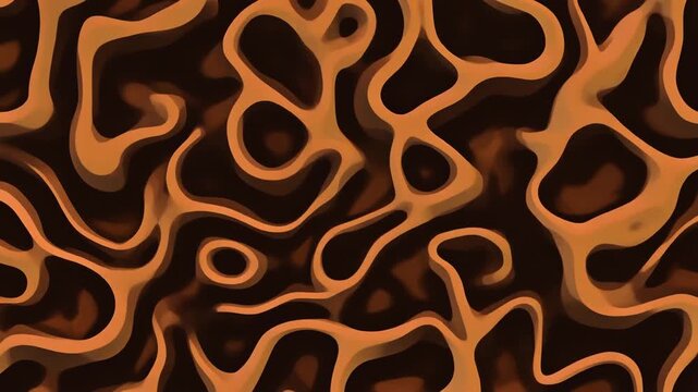Abstract Orange Pattern Background Animation.