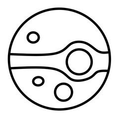 planet vector icon