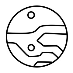 planet vector icon
