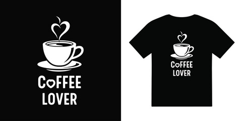 black coffee tshirt vector illustration design