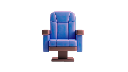 Blue Cinema Seat
