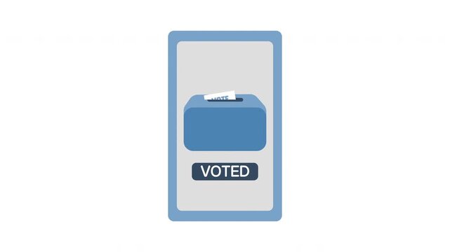 e-voting animation concept