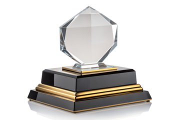 Gold medal on white background with books and educational elements