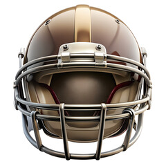 Fototapeta premium American football helmet face mask isolated on transparent background