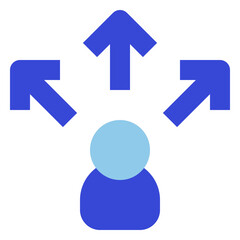 business bluetone icon set