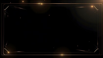 Exclusive Black and Gold Invitation Card  Luxury