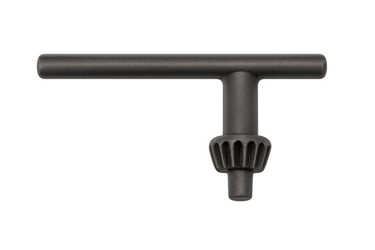 Drill chuck key on transparent background
