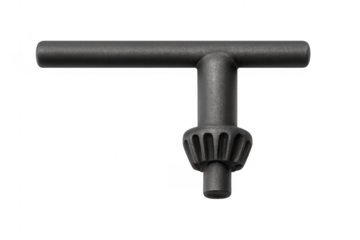 Drill chuck key on transparent background