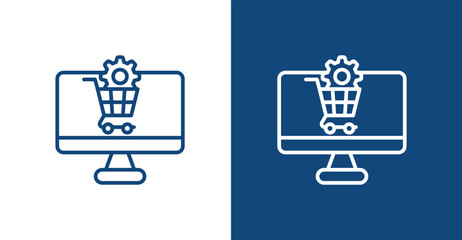 E-Business Outline, with light and dark background