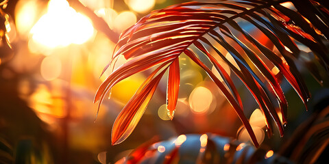 Tree branch with vibrant green leaves in a tropical forest.