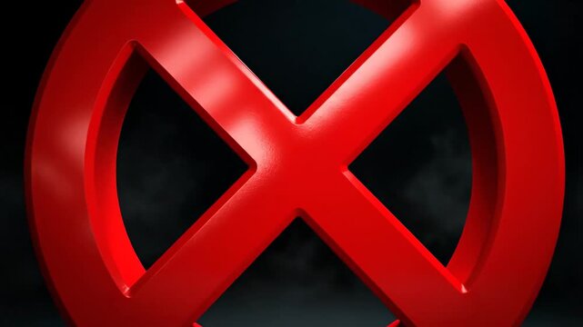 X-Men Symbol - A Bold Red Icon Against Dark Backgrounds.