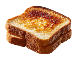 Golden Toast Temptation: A close-up shot of perfectly toasted bread, with a rich, golden-brown hue, inviting warmth and the promise of a delightful start to the day.