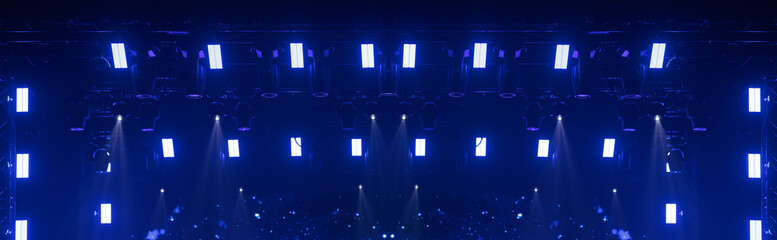 Abstract texture background for design. Stage light and smoke on stage, lighting and spotlights