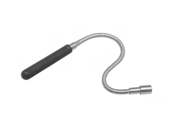 Hand tool magnetic pickup flexible retriever on transparent background