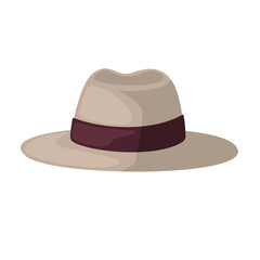 Hat icon vector image, fedora hat icon vector illustration, hat clip art, fedora clip art