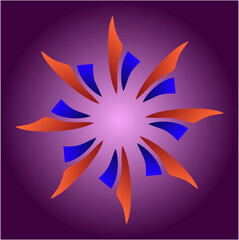 Swirling petals of violet light spiral inward and outward, blending mystery, calm, motion, and dreamlike energy in mesmerizing harmony tonight.