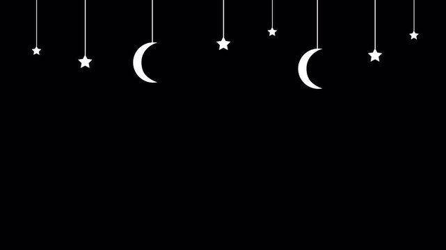 Creative Simple Template Motion Graphic Animation Ramadan Style Loop Transparant Background