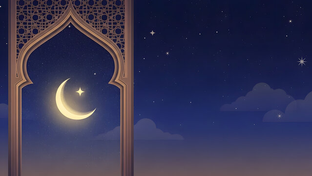 baground moon and stars