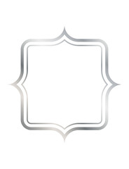 シルバーのシンプルフレーム