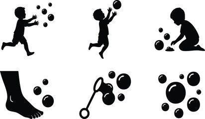 Joyful Childhood Moments with Soap Bubbles