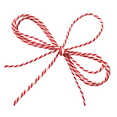 red bow isolated on white