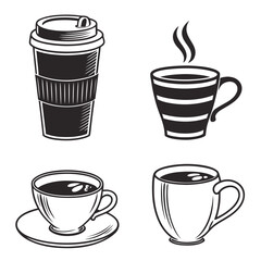 Obraz premium Variety of coffee cups