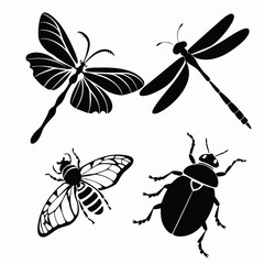 Insect silhouettes © zon