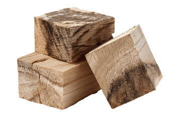 Stack of Natural Wooden Blocks