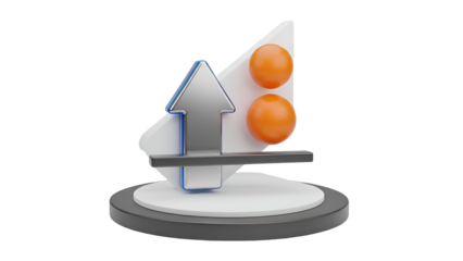 Balanced orbs on platform