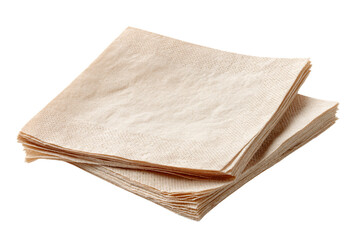 Stack of Brown Paper Napkins