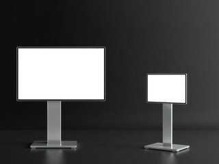 Two modern flat screen televisions