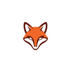 Fototapeta premium A captivating illustration of a foxs head, showcasing its elegant design and vibrant orange color.