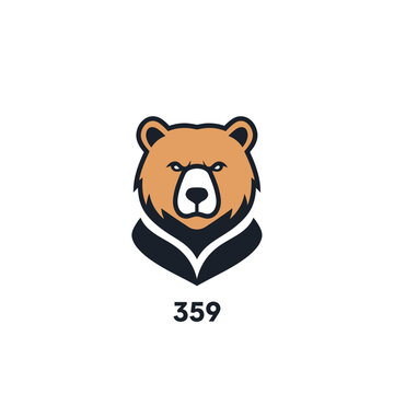 Bear illustration with a stern expression and the number 359 below it.