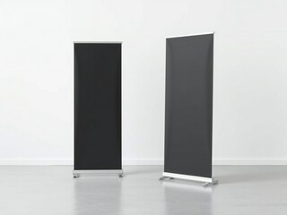 Two standing privacy screens