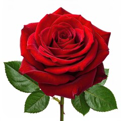 Close-up of a vibrant red rose