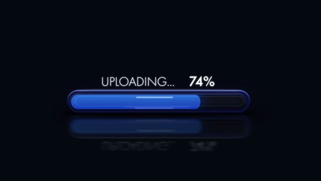 Ui Futuristic Upload Progress Bar