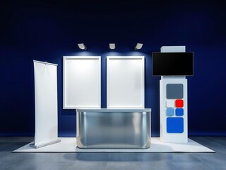 Modern exhibition display setup