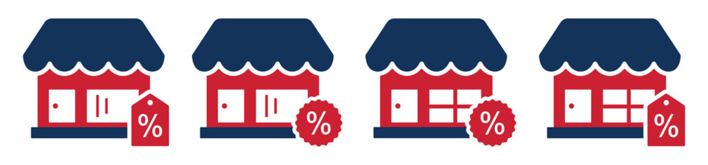 Store discount icon, vector illustration