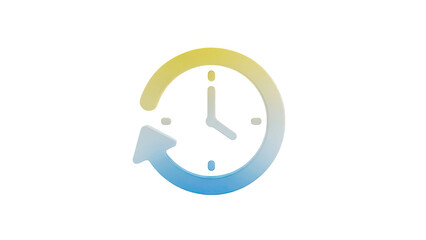 Clock with Circular Arrow Icon