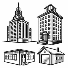 Fototapeta premium Various architectural styles