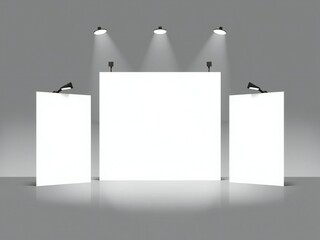 Modern exhibition display setup